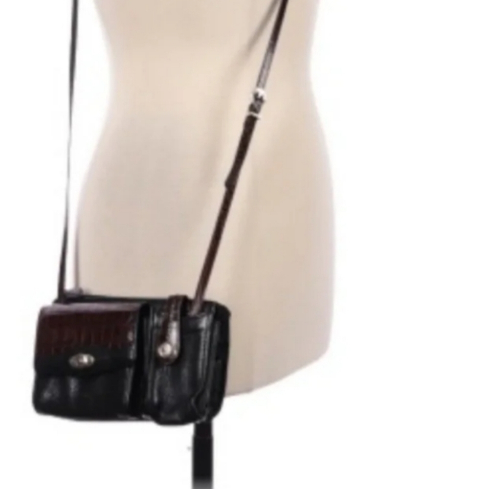 Brighton women's handbag wallet black leather Liza small